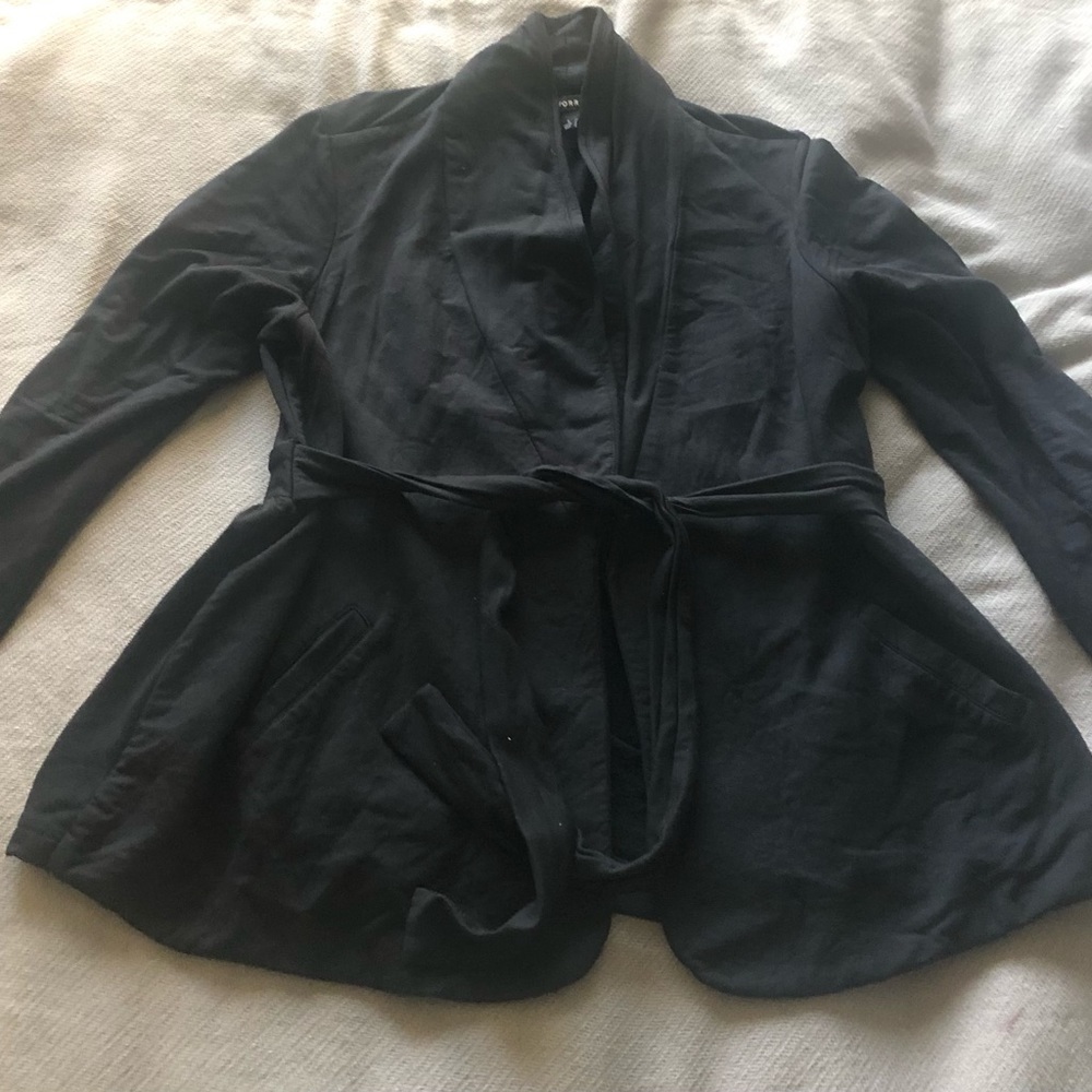 Black Cardigan with belt Torrid size 1 (14/16)